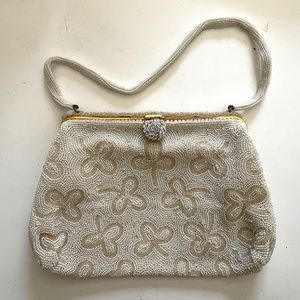 Mid-century Hand Made Beaded Bag
